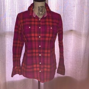 Pink and Orange Plaid St. John’s Bay Flannel